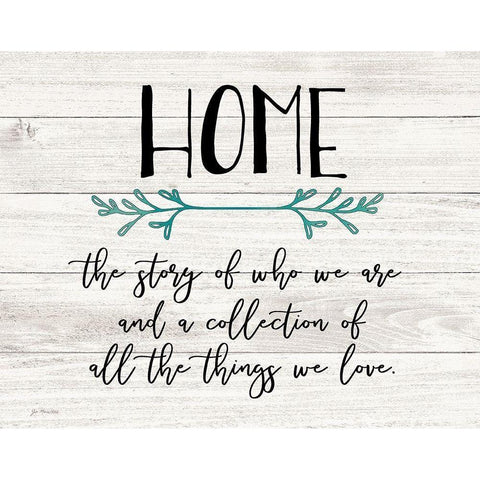 Home Black Modern Wood Framed Art Print with Double Matting by Moulton, Jo