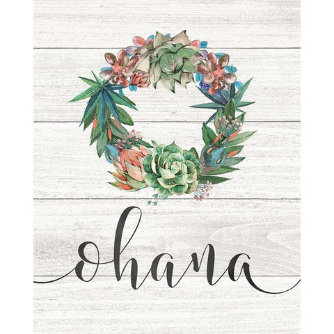 Ohana White Modern Wood Framed Art Print by Moulton, Jo
