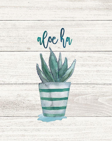 Aloe Ha Black Ornate Wood Framed Art Print with Double Matting by Moulton, Jo