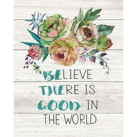 Be the Good Black Modern Wood Framed Art Print by Moulton, Jo