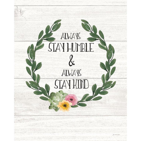 Humble and Kind Gold Ornate Wood Framed Art Print with Double Matting by Moulton, Jo