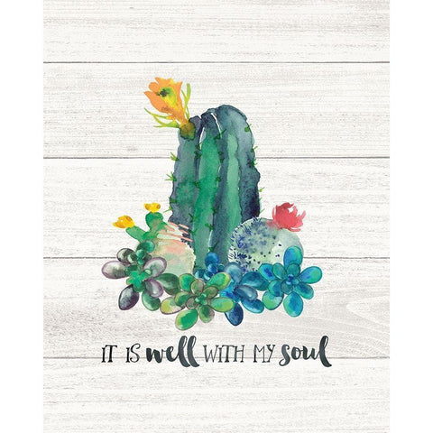 It Is Well White Modern Wood Framed Art Print by Moulton, Jo