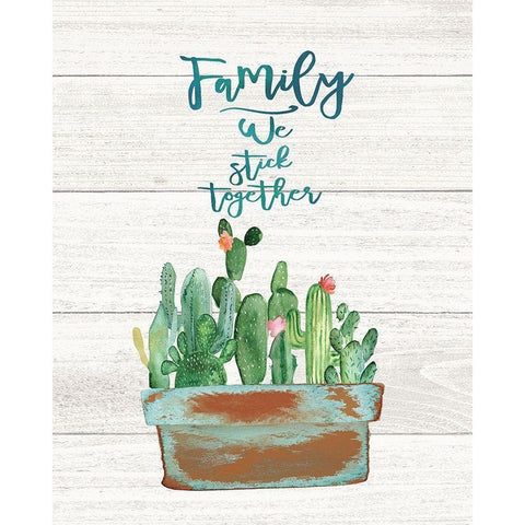 We Stick Together Black Modern Wood Framed Art Print with Double Matting by Moulton, Jo