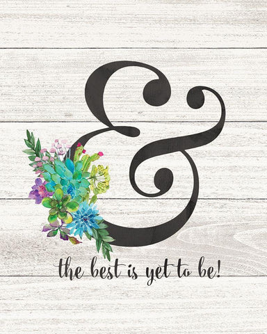 Best is Yet to Be White Modern Wood Framed Art Print with Double Matting by Moulton, Jo