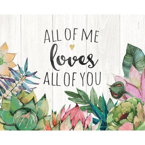 All of Me Gold Ornate Wood Framed Art Print with Double Matting by Moulton, Jo