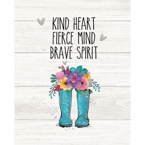 Kind Heart Gold Ornate Wood Framed Art Print with Double Matting by Moulton, Jo