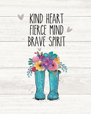 Kind Heart Black Ornate Wood Framed Art Print with Double Matting by Moulton, Jo