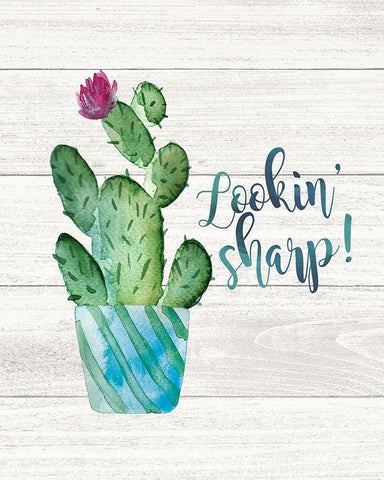 Lookin Sharp White Modern Wood Framed Art Print with Double Matting by Moulton, Jo