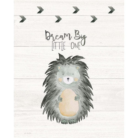 Dream Big Black Modern Wood Framed Art Print with Double Matting by Moulton, Jo