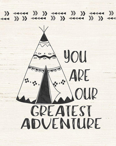 Greatest Adventure Black Ornate Wood Framed Art Print with Double Matting by Moulton, Jo