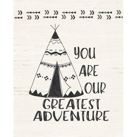 Greatest Adventure Black Modern Wood Framed Art Print with Double Matting by Moulton, Jo