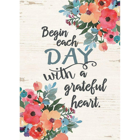 Grateful Day White Modern Wood Framed Art Print by Moulton, Jo