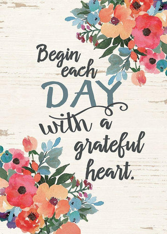 Grateful Day Black Ornate Wood Framed Art Print with Double Matting by Moulton, Jo