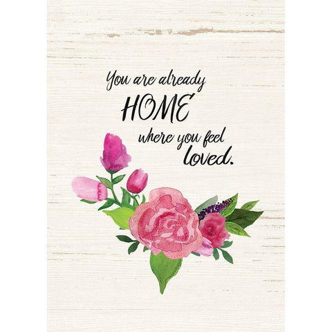 Already Home White Modern Wood Framed Art Print by Moulton, Jo