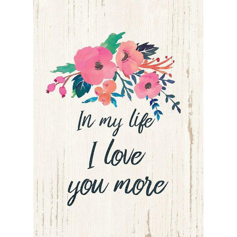 In My Life White Modern Wood Framed Art Print by Moulton, Jo