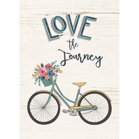 Love the Journey White Modern Wood Framed Art Print by Moulton, Jo