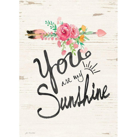 Sunshine White Modern Wood Framed Art Print by Moulton, Jo