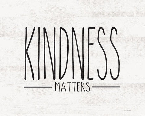 Kindness Matters Black Ornate Wood Framed Art Print with Double Matting by Moulton, Jo