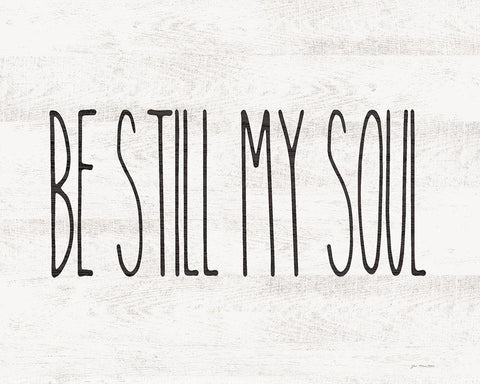 Be Still My Soul Black Ornate Wood Framed Art Print with Double Matting by Moulton, Jo