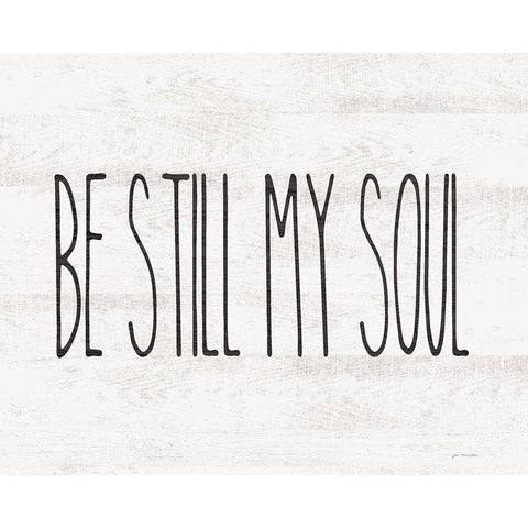 Be Still My Soul Black Modern Wood Framed Art Print with Double Matting by Moulton, Jo