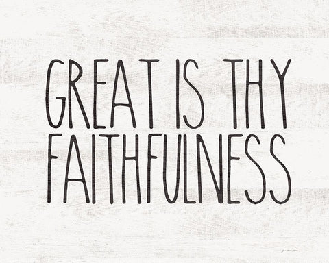 Faithfulness White Modern Wood Framed Art Print with Double Matting by Moulton, Jo