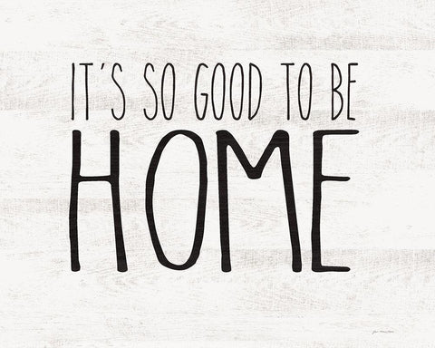 Good to be Home White Modern Wood Framed Art Print with Double Matting by Moulton, Jo