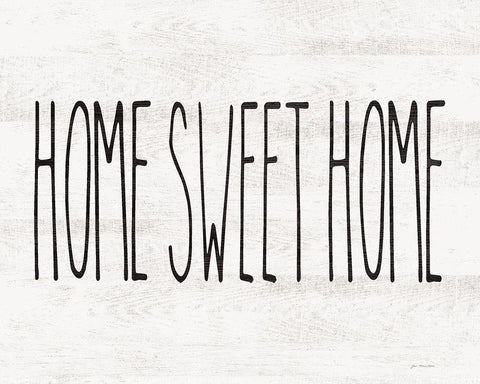 Home Sweet Home Black Ornate Wood Framed Art Print with Double Matting by Moulton, Jo