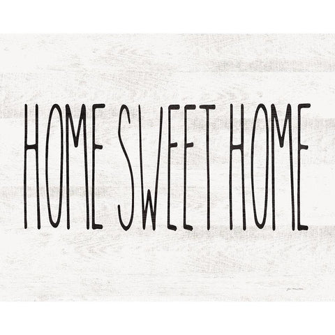 Home Sweet Home White Modern Wood Framed Art Print by Moulton, Jo