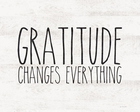 Gratitude Black Ornate Wood Framed Art Print with Double Matting by Moulton, Jo