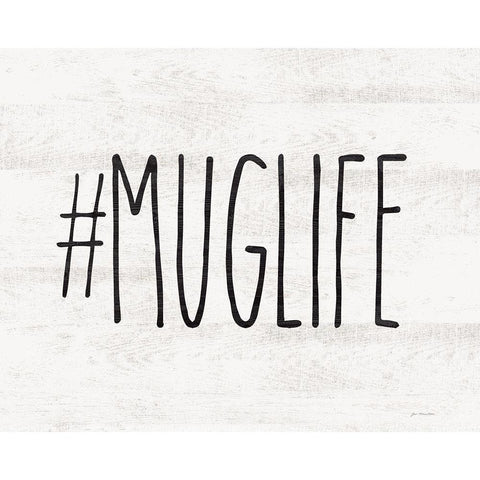 #Muglife Black Modern Wood Framed Art Print with Double Matting by Moulton, Jo