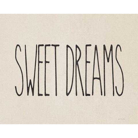 Sweet Dreams Black Modern Wood Framed Art Print with Double Matting by Moulton, Jo