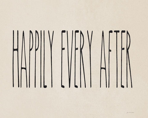 Happily Ever After Black Ornate Wood Framed Art Print with Double Matting by Moulton, Jo