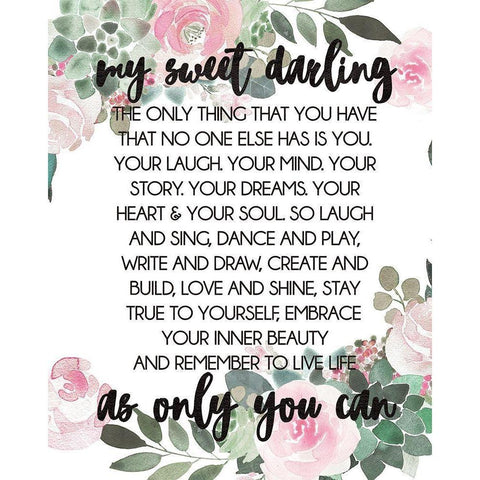 As Only You Can Gold Ornate Wood Framed Art Print with Double Matting by Moulton, Jo