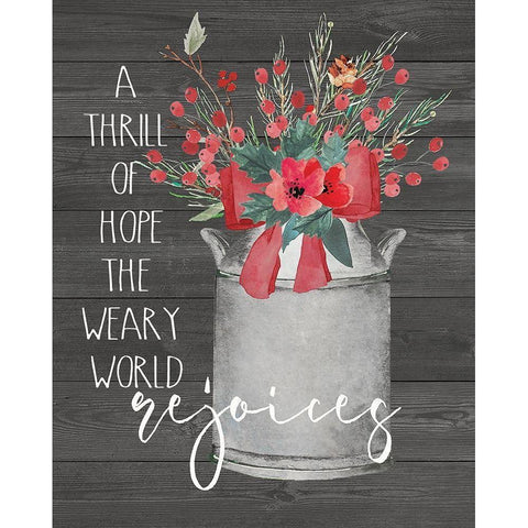 Rejoices Black Modern Wood Framed Art Print with Double Matting by Moulton, Jo