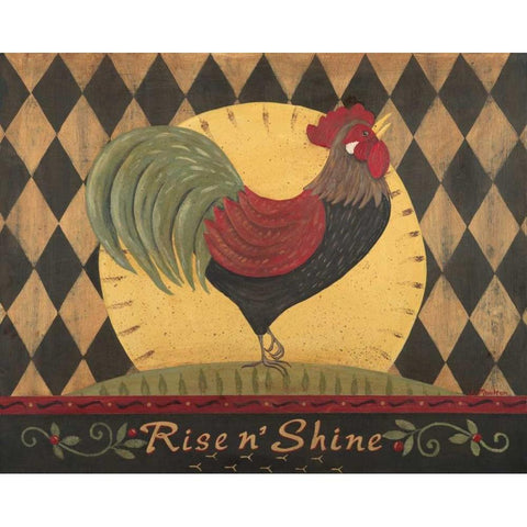 Rise N Shine White Modern Wood Framed Art Print by Moulton, Jo