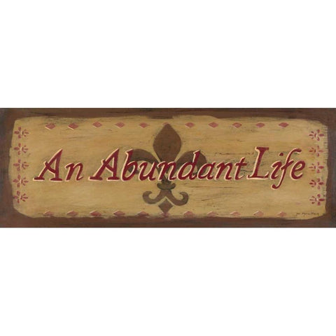 An Abundant Life Black Modern Wood Framed Art Print with Double Matting by Moulton, Jo