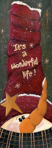 Wonderful Life Black Ornate Wood Framed Art Print with Double Matting by Moulton, Jo