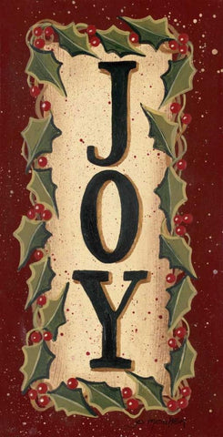 Joy White Modern Wood Framed Art Print with Double Matting by Moulton, Jo