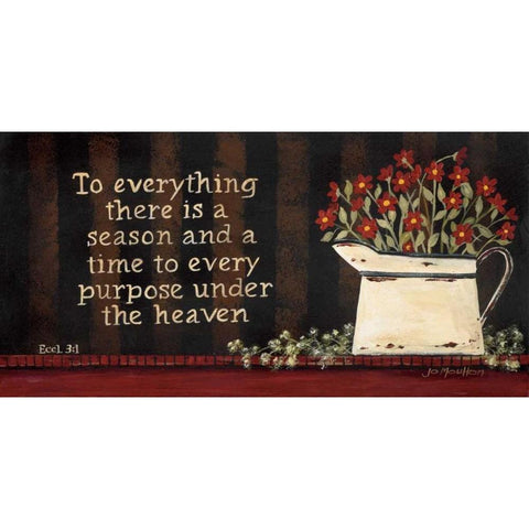 To Everything White Modern Wood Framed Art Print by Moulton, Jo