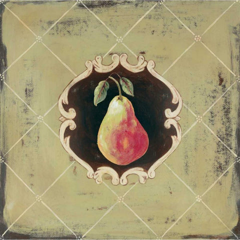 Poire Black Modern Wood Framed Art Print by Moulton, Jo