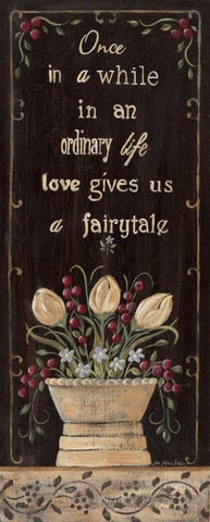 Fairytale Black Ornate Wood Framed Art Print with Double Matting by Moulton, Jo