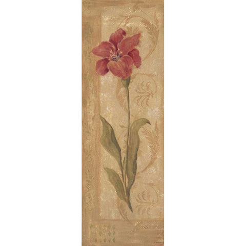 Evening Lily Gold Ornate Wood Framed Art Print with Double Matting by Moulton, Jo