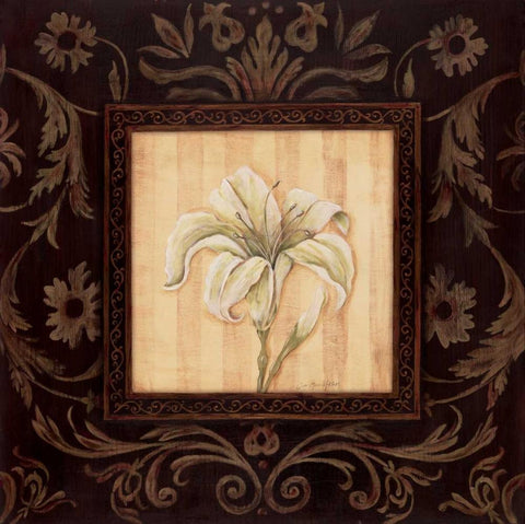 Black Beauty I Black Ornate Wood Framed Art Print with Double Matting by Moulton, Jo