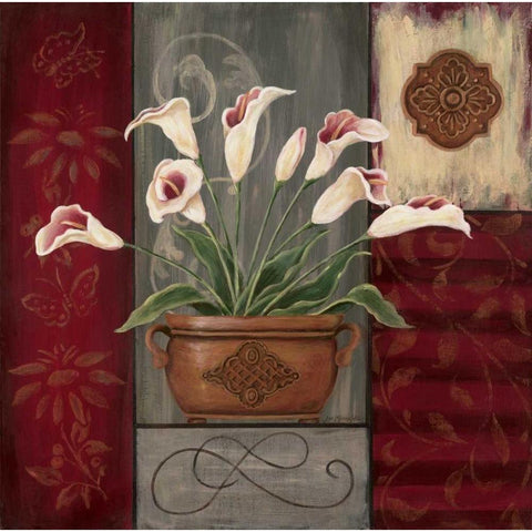 Symphony in White White Modern Wood Framed Art Print by Moulton, Jo