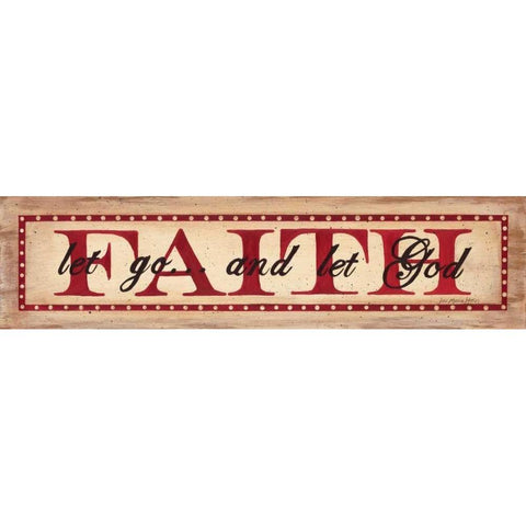 Faith Black Modern Wood Framed Art Print with Double Matting by Moulton, Jo