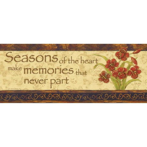 Seasons of the Heart Gold Ornate Wood Framed Art Print with Double Matting by Moulton, Jo