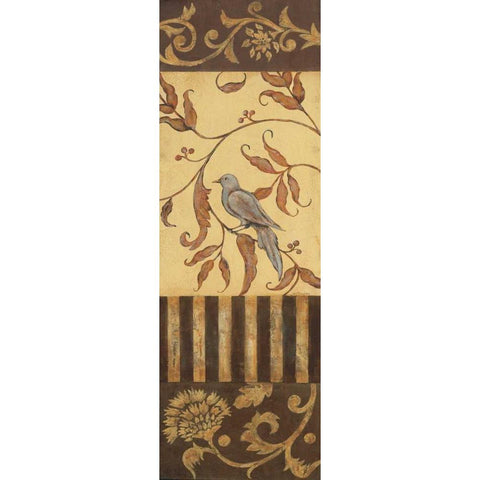 Song Bird II Gold Ornate Wood Framed Art Print with Double Matting by Moulton, Jo