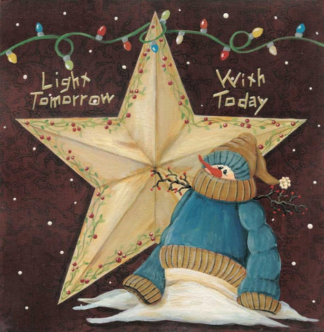 Light Tomorrow with Today Black Ornate Wood Framed Art Print with Double Matting by Moulton, Jo