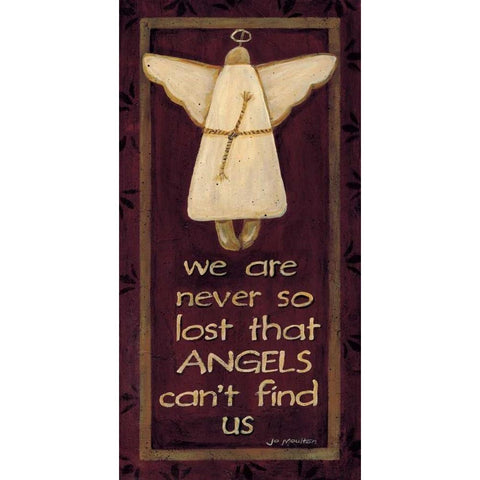 We Are Never So Lost White Modern Wood Framed Art Print by Moulton, Jo