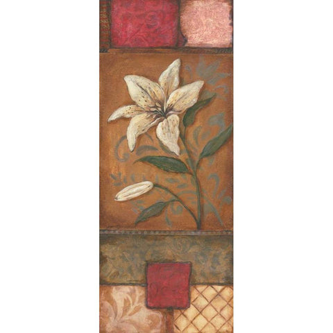 Belle Fleur II Black Modern Wood Framed Art Print by Moulton, Jo